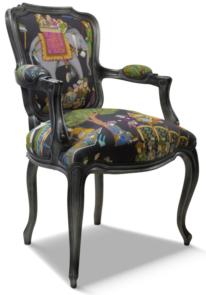 ÉDOUARD laque noire unie mate tissu taj mahal