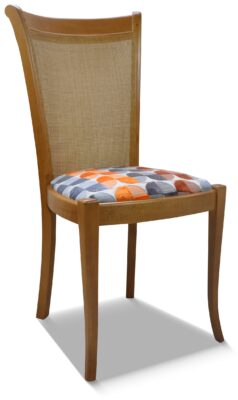 ISABELLE teinte CH patiné tissu mississipi orange