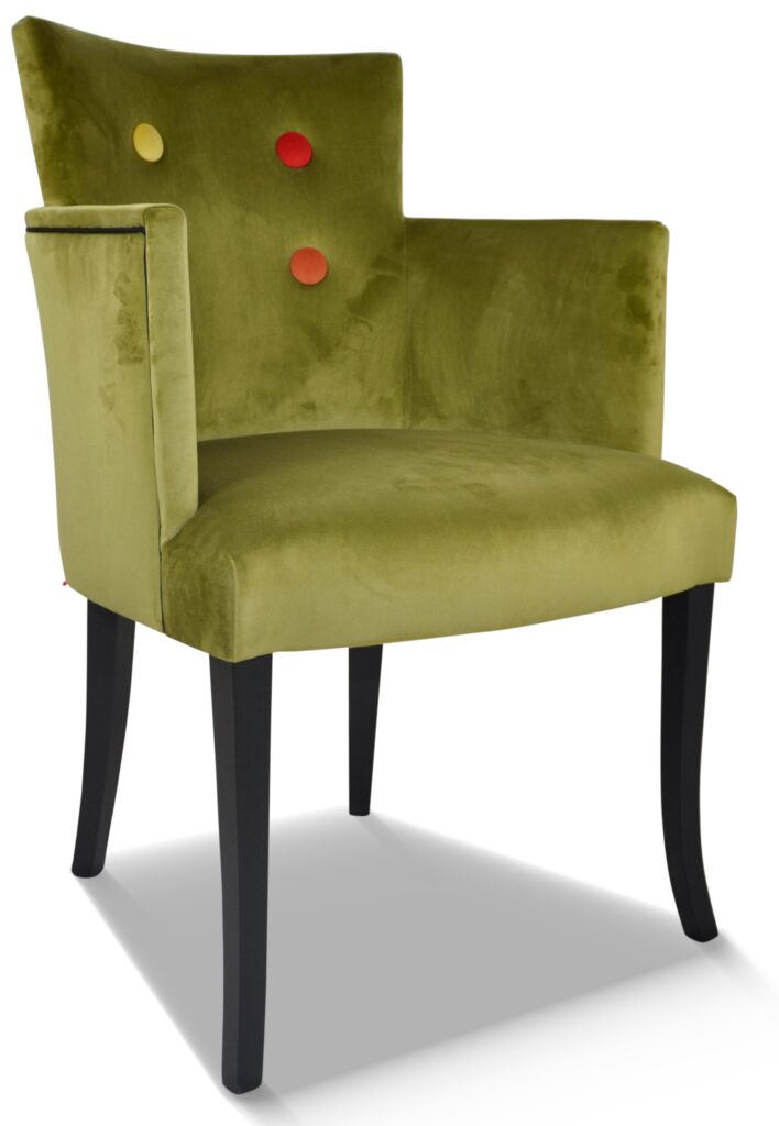 ARMAND laque noire tissu brunei 43 boutonnage multi