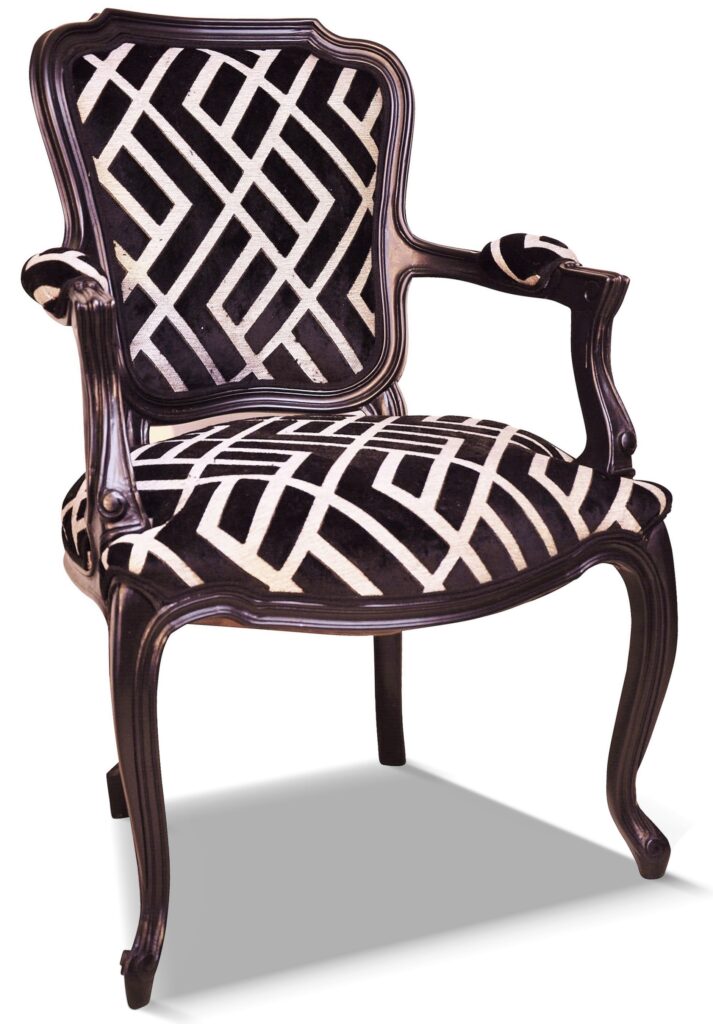 ÉDOUARD laque noire unie mate tissu losange noir