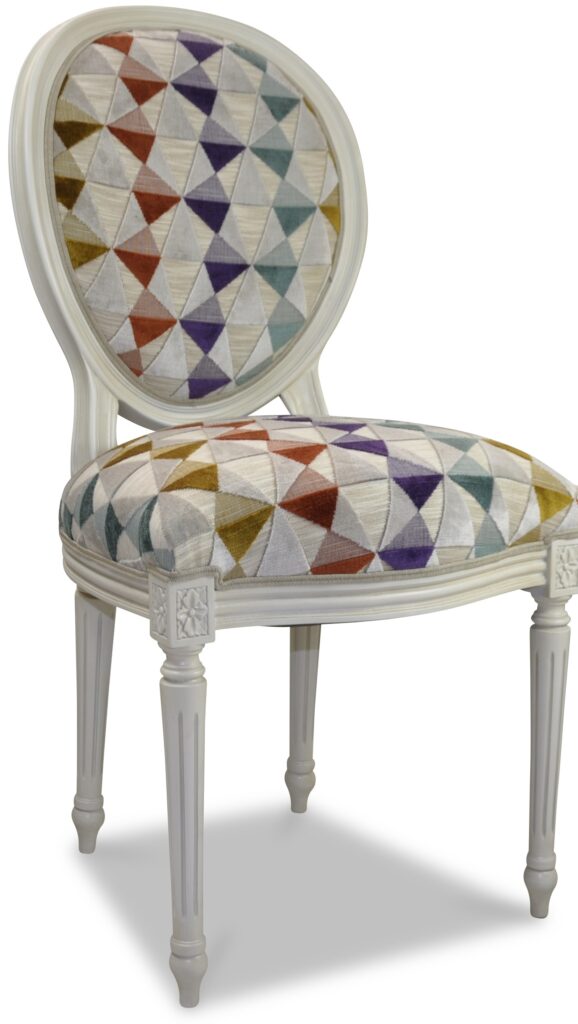 LAURENCE laque blanche tissu louisianne