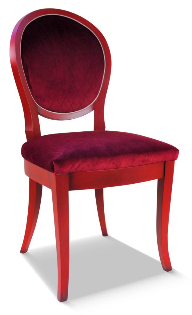 PAULINE laque rouge tissu rombo 33