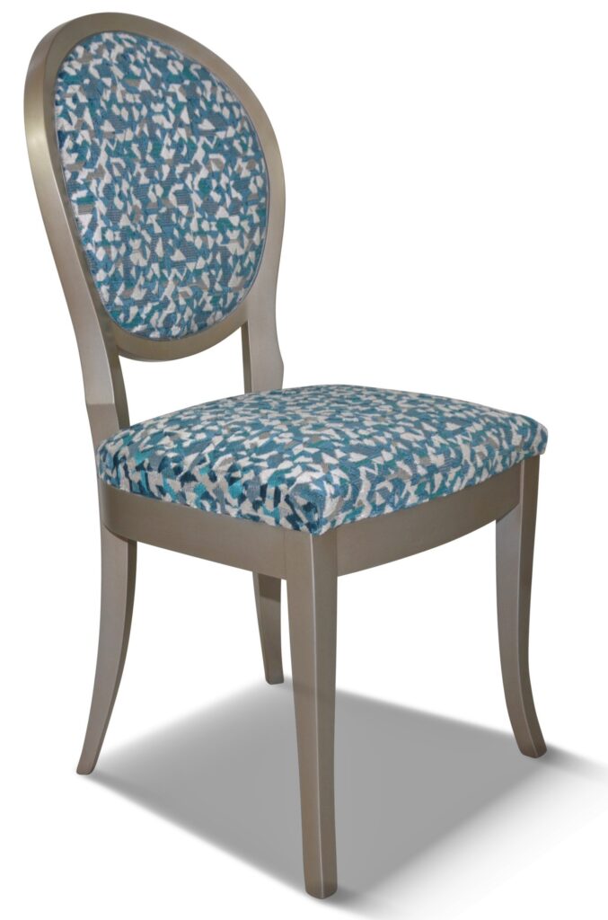 PAULINE pied sabre laque étain tissu californie