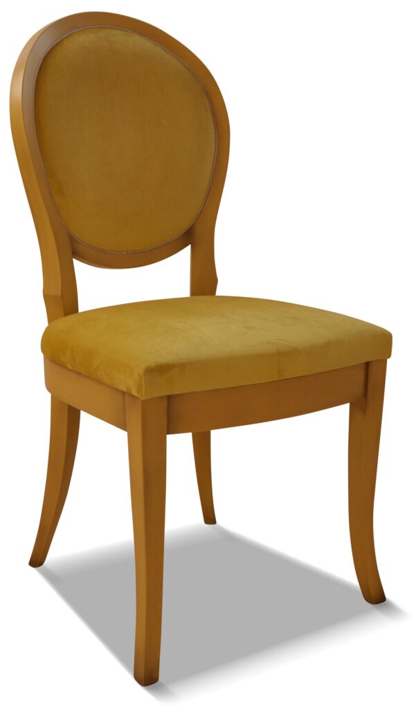 PAULINE laque jaune 1 patiné tissu brunei 41