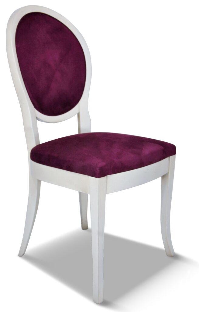 PAULINE pied sabre laque blanche tissu brunei 22