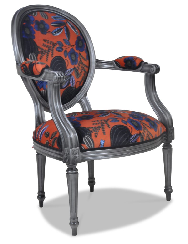 ADRIEN laque vieil argent tissu eurydice