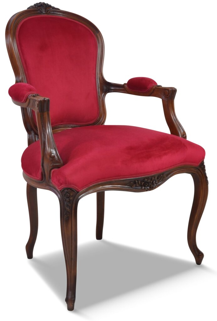 FAUTEUIL NOÉMIE teinte DH patiné tissu brunei 21