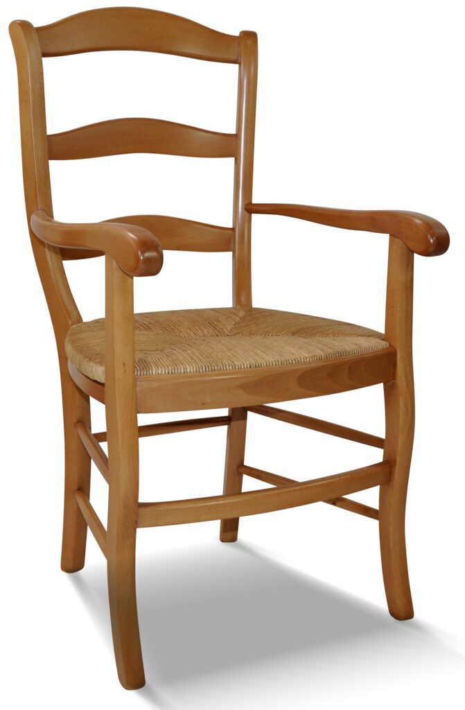 FAUTEUIL 134 teinte bois assise paille de seigle