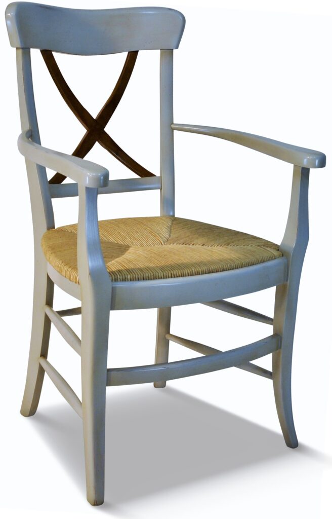 FAUTEUIL 163 dh patiné bicolore