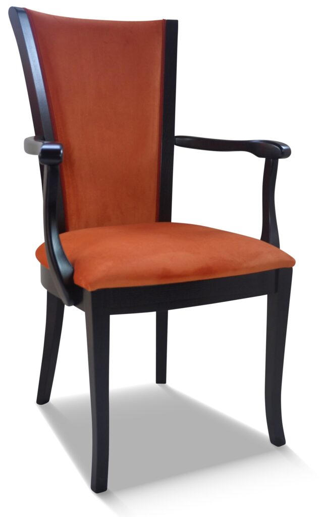 FAUTEUIL LOU laque noire tissu brunei 19