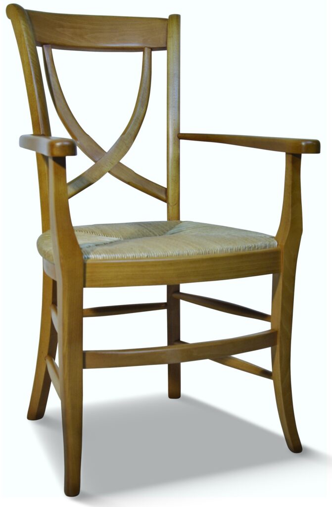 FAUTEUIL FLORENCE patiné paille