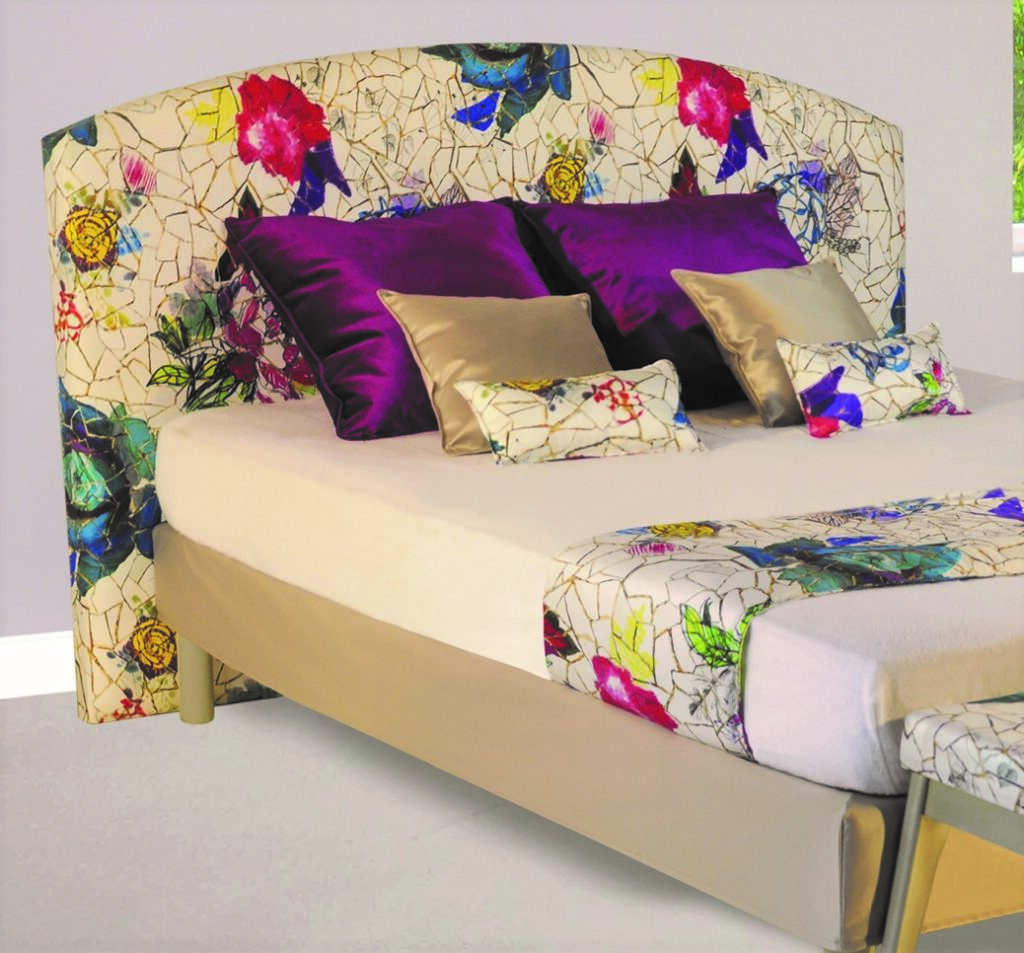 AGATHE 180cm tissu roses