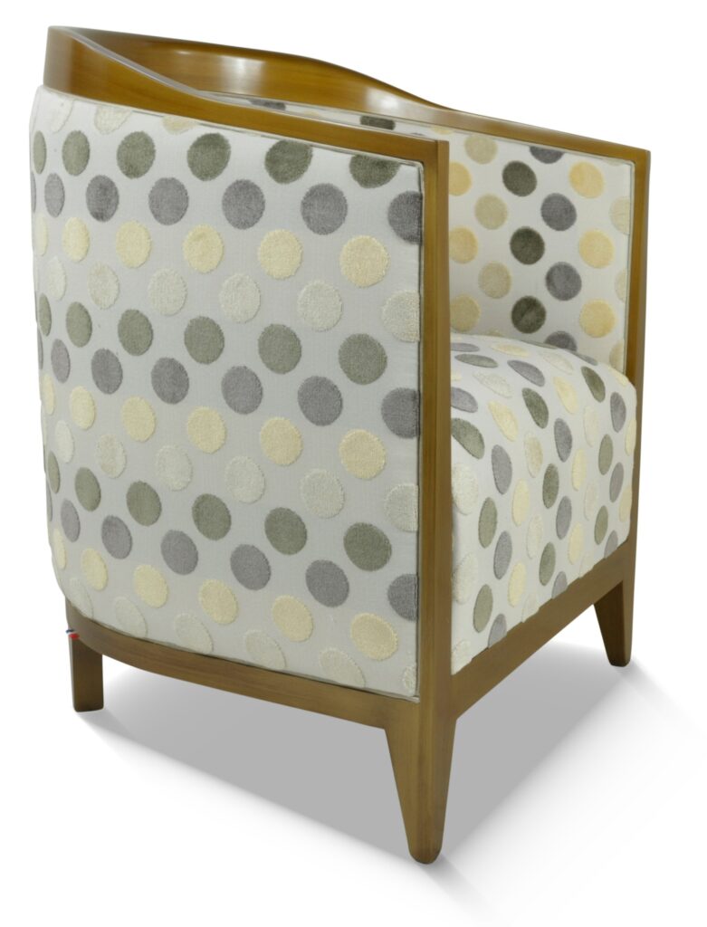 ENZO laque vieil argent tissu rina