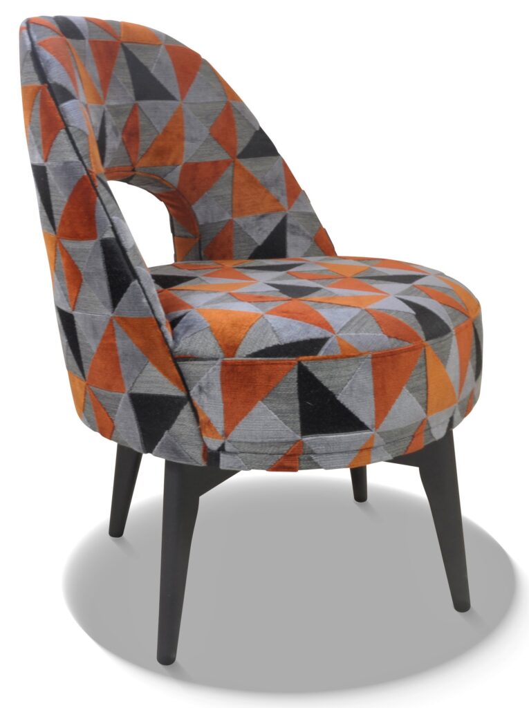 HUGO laque taupe mode tissu floride brique