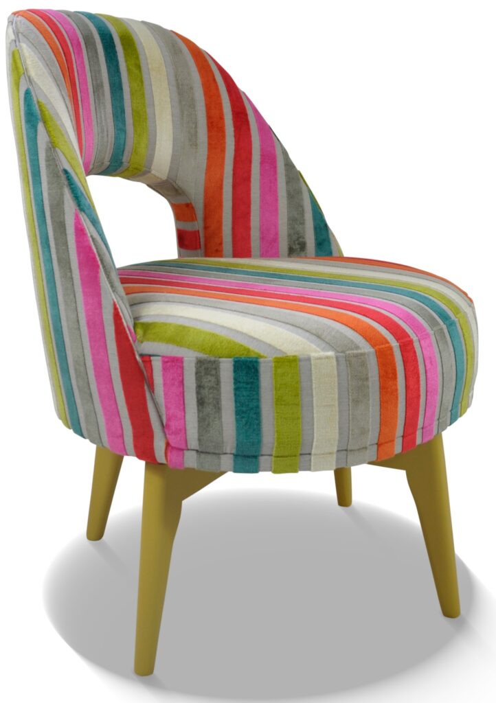 HUGO laque vert tissu revue rayure