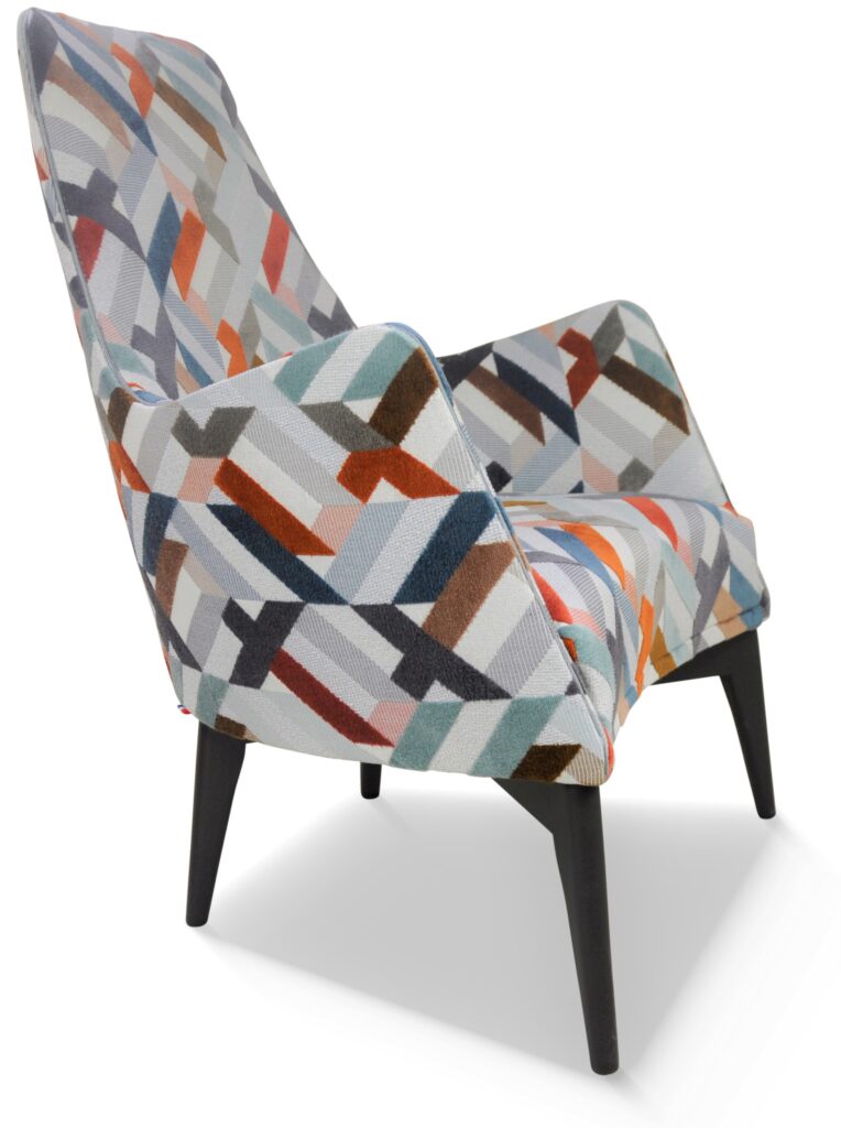 HARRY laque anthracite tissu dulcis