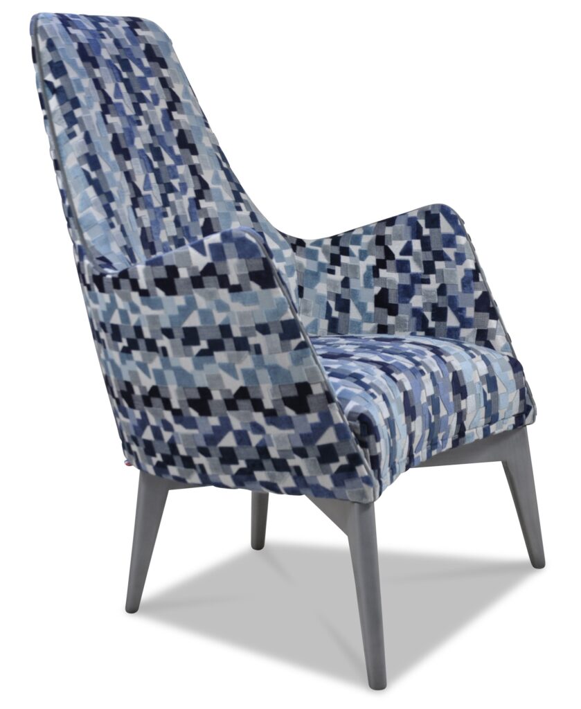 HARRY laque alu tissu indiana bleu