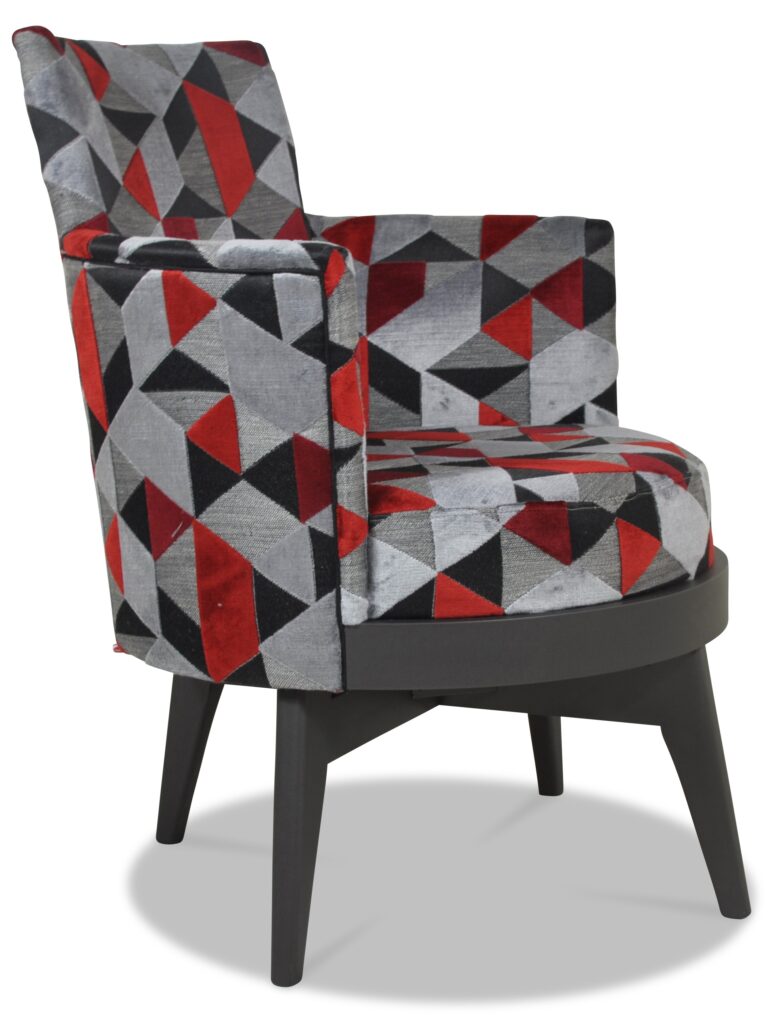 MATHIS laque indus anthracite tissu idaho rouge