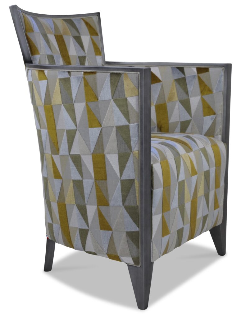 NATHAN laque vieil argent tissu georgia