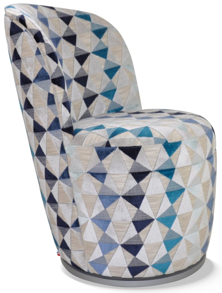 ADÈLE laque alu tissu orlando bleu