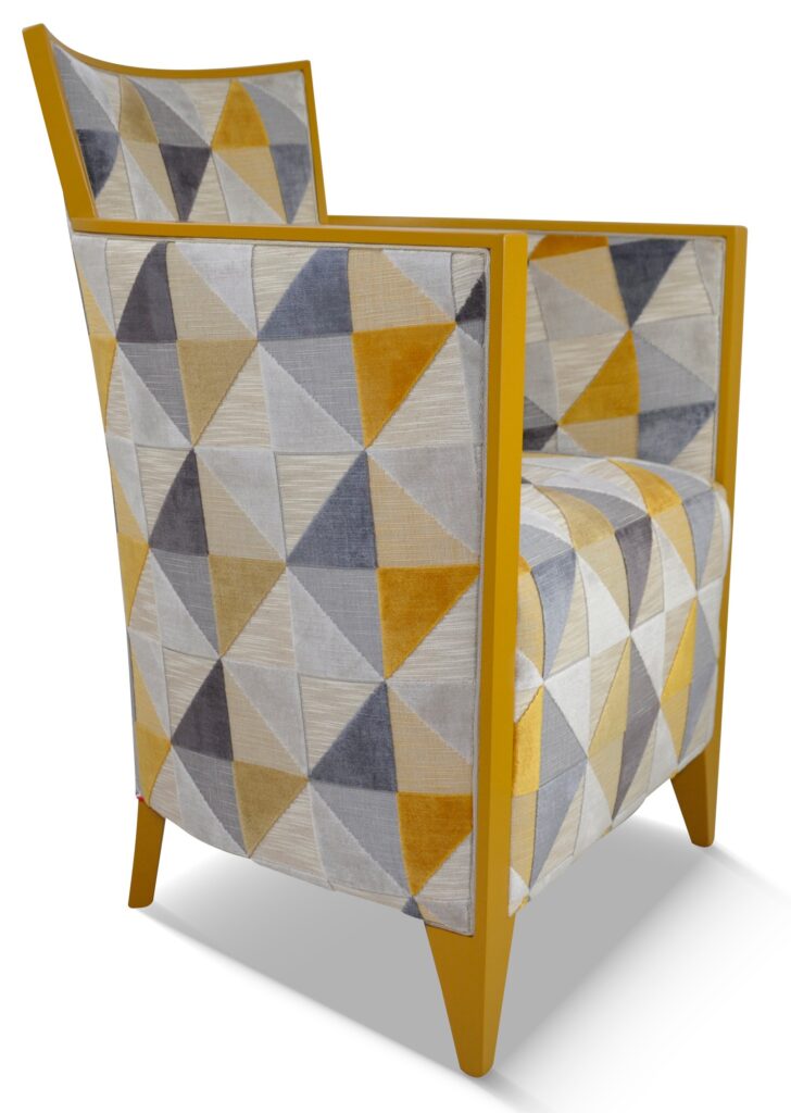 NATHAN laque jaune 1 tissu floride jaune