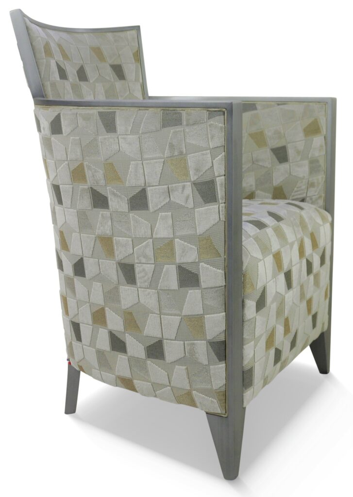 NATHAN laque vieil argent tissu utah