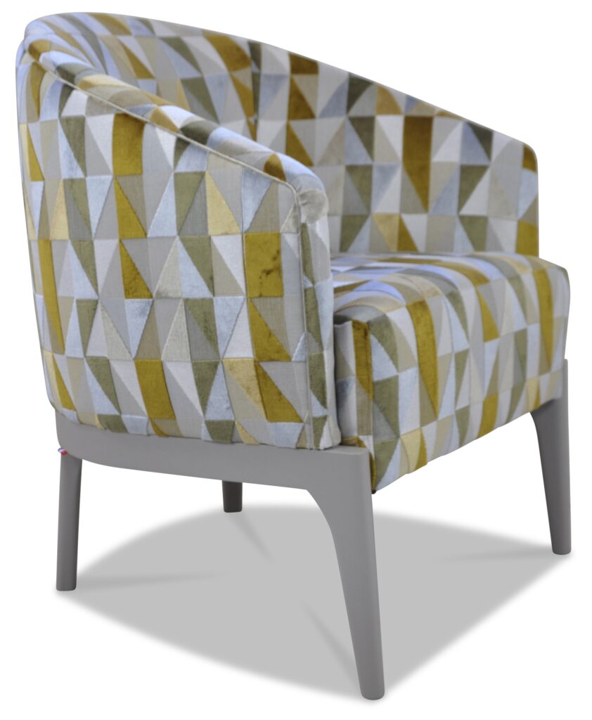 VICTOR laque gris mode tissu georgia