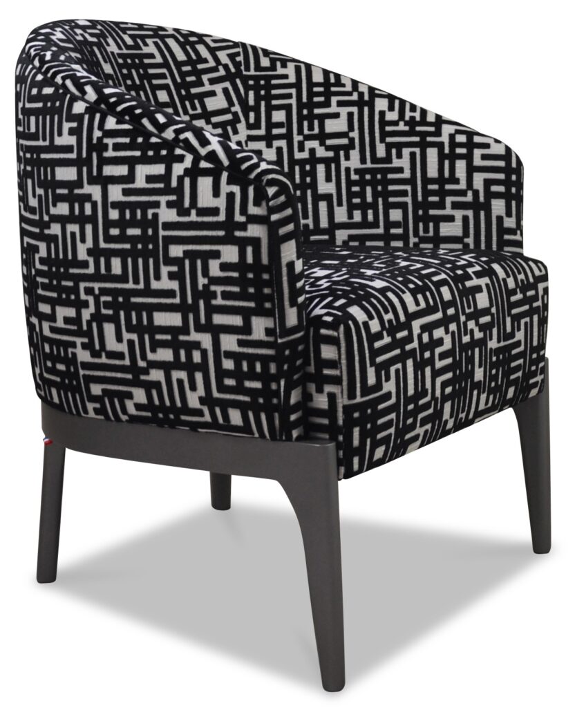 VICTOR laque gris tendance tissu nymphe