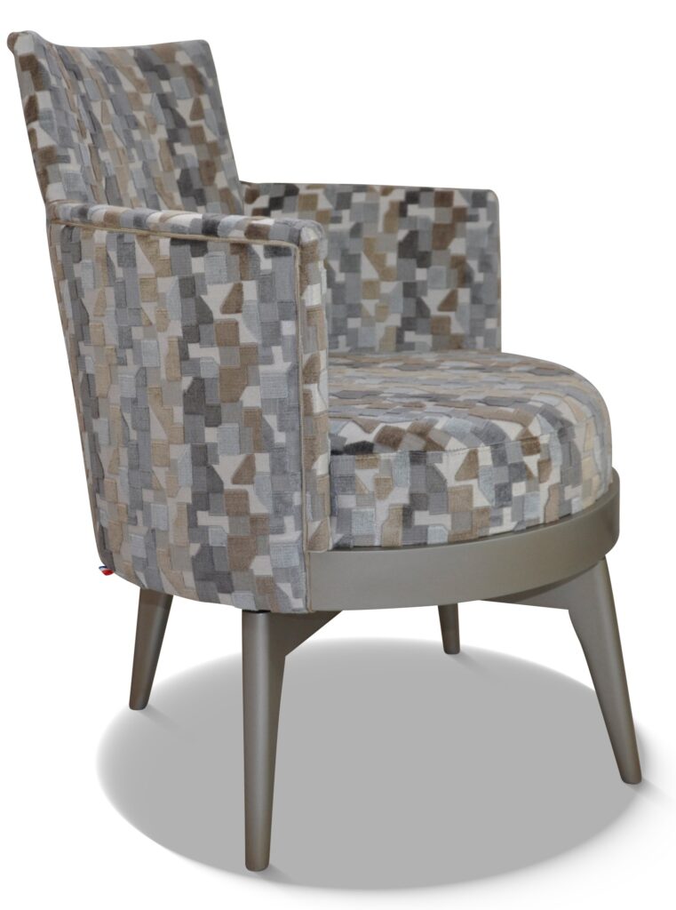 MATHIS laque étain tissu indiana clair