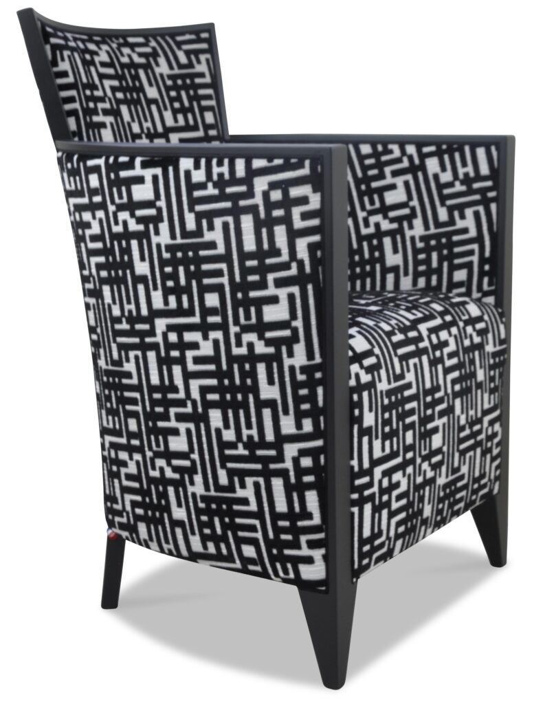 NATHAN laque anthracite tissu nymphe