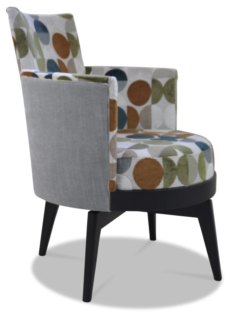 MATHIS laque vieil argent tissu floride brique