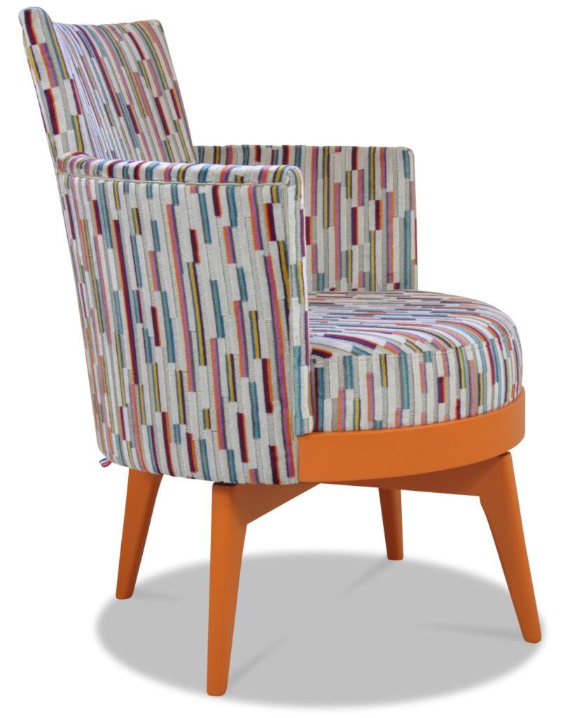 MATHIS laque orange tissu tempo