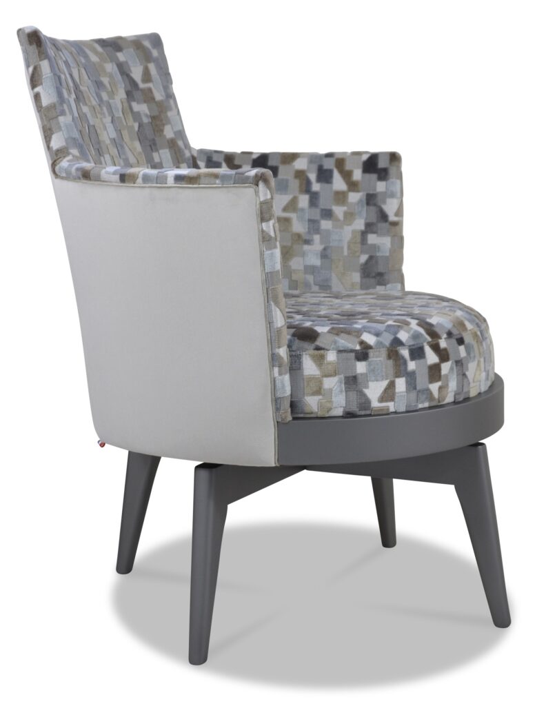 MATHIS laque taupe tissu exterieur dossier brunei 6 interieur indiana clair