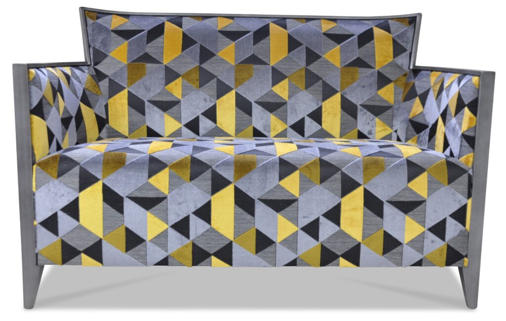 CANAPÉ NATHAN laque métal tissu idaho