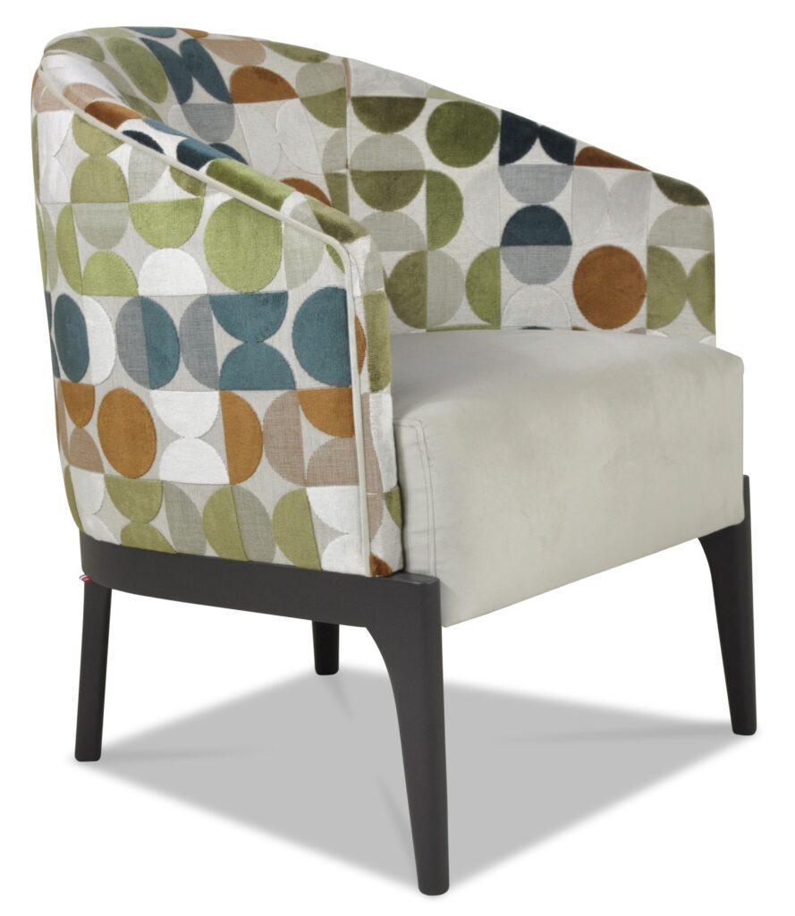 VICTOR laque anthracite tissus assise brunei 8 dossier orla