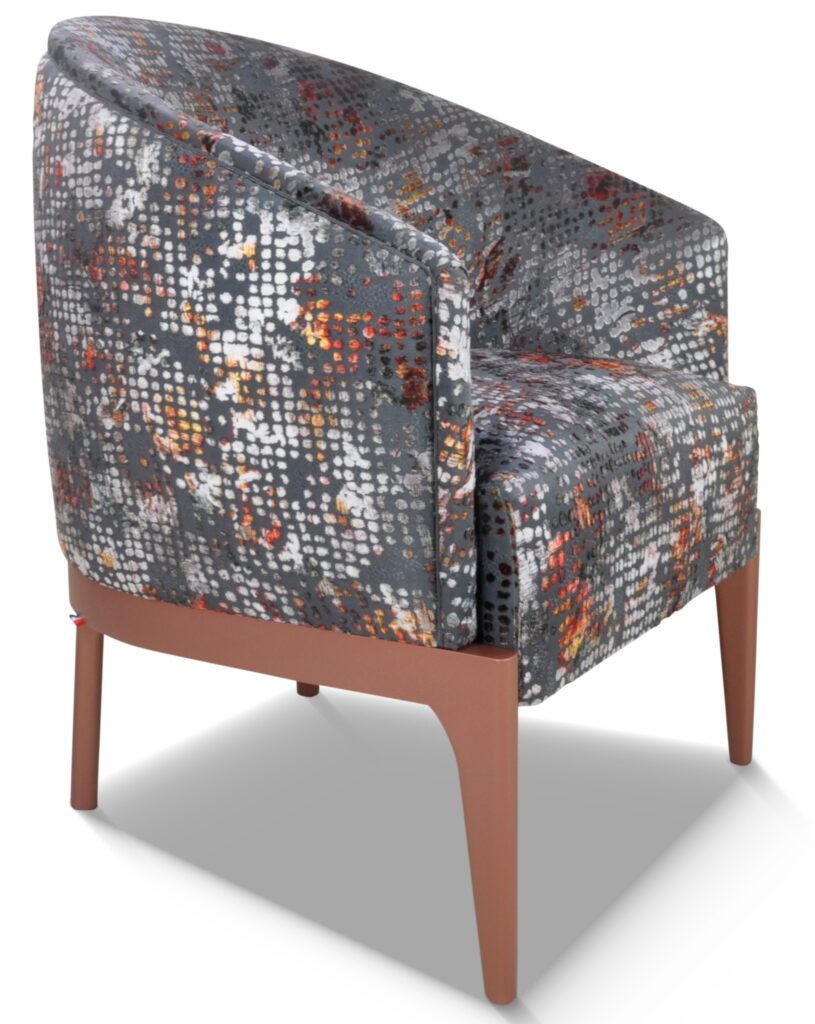 VICTOR laque cuivre tissu sinctillant