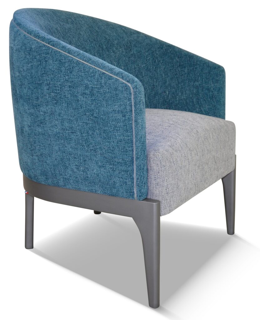 VICTOR laque gris tendance tissus assise saima 19 dossier 08