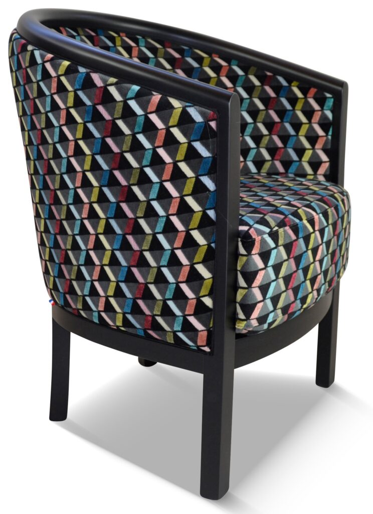 JULIEN laque noire tissu splendide noire