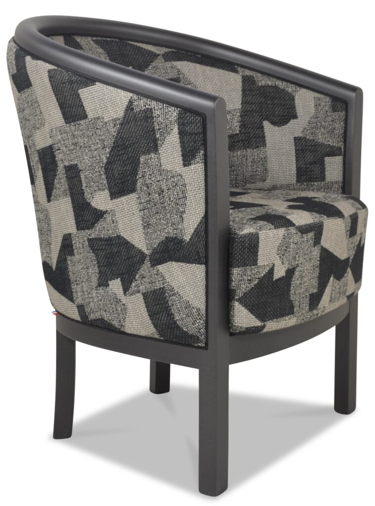 JULIEN laque epoxy anthracite tissu aspen