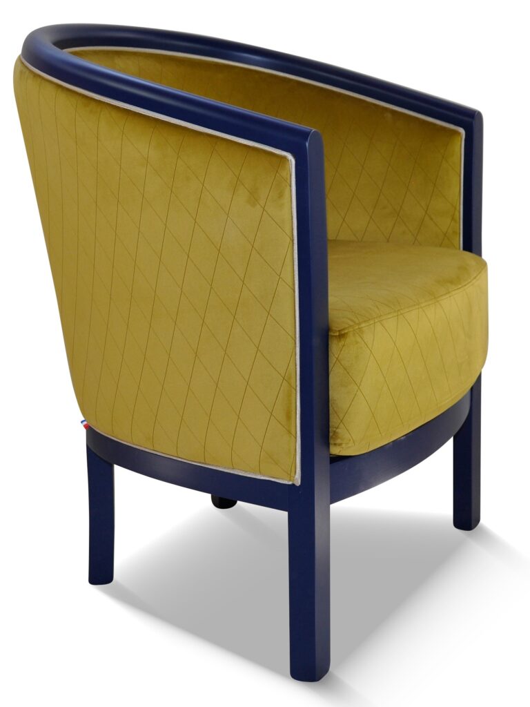 JULIEN laque bleu 4 tissu rombo 8