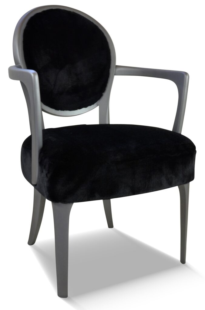 CLÉMENT laque gris tendance tissu saint moritz noir