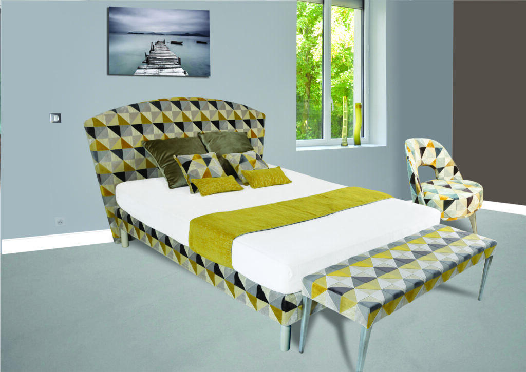 VANINA 180cm tissu floride jaune