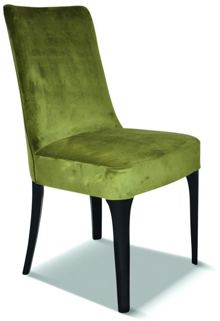 JULIETTE pied courbe laque noire tissu brunei 43