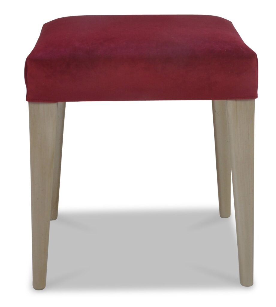 GABRIEL tabouret teinte vernis naturel tissu brunei 21