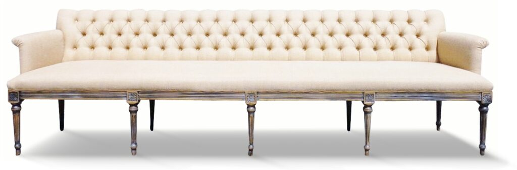 Canapé capitonné Louis XVI