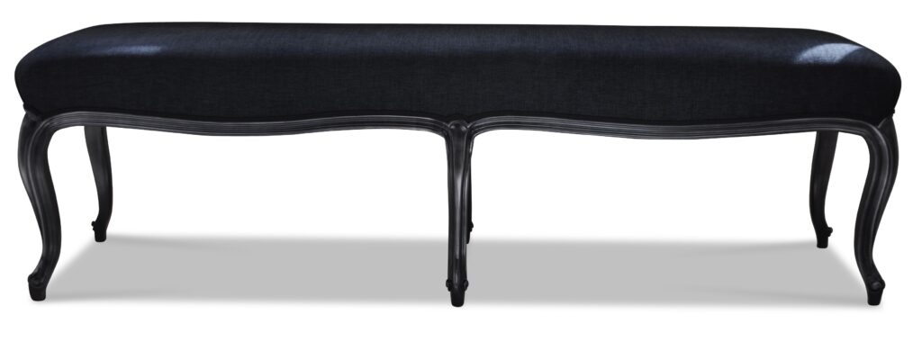 BANC LOUIS XV laque oxyde tissu saima 40