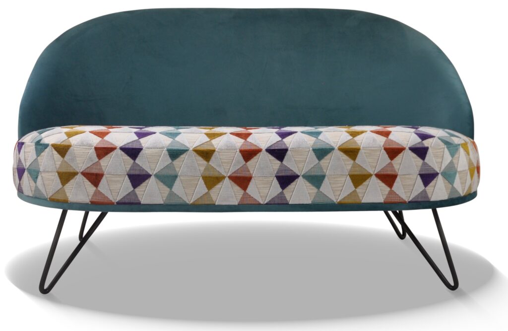 CANAPÉ LÉA laque anthracite tissus dossier brunei 37 assise louisianne