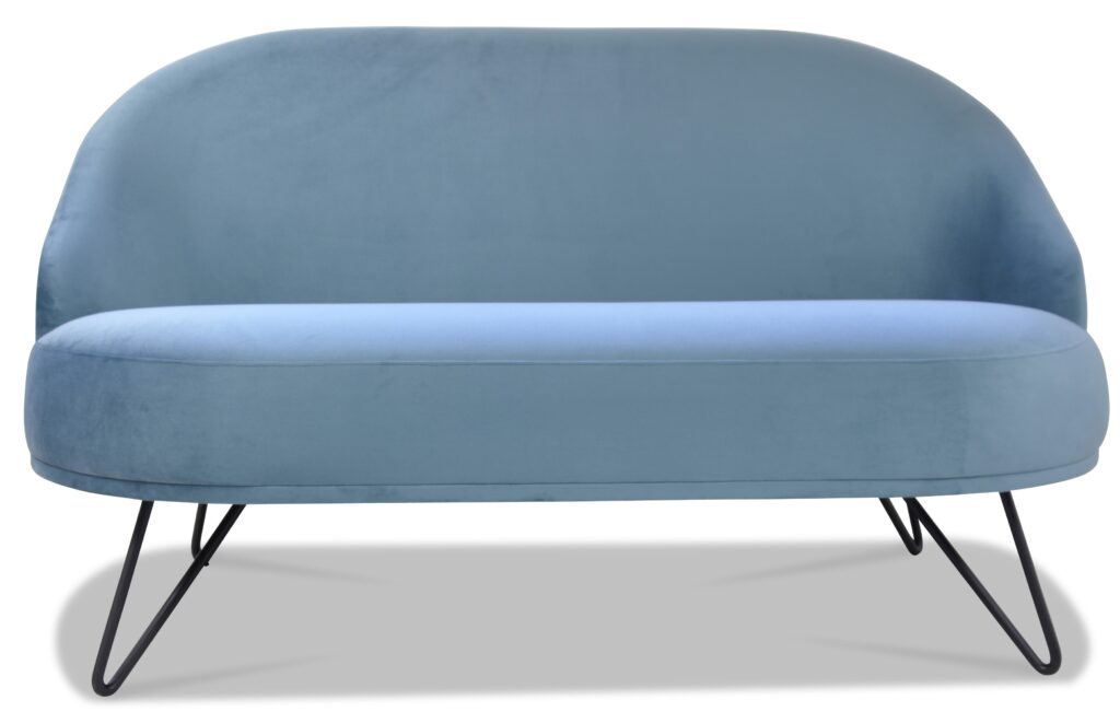 CANAPÉ LÉA laque noire tissu brunei 36