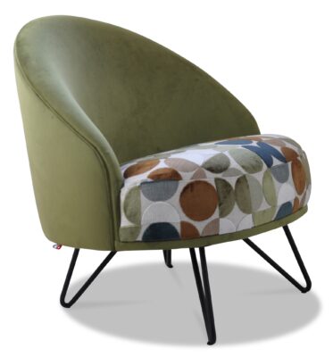 LÉA laque noire tissus assise orla dossier et socle brunei 43