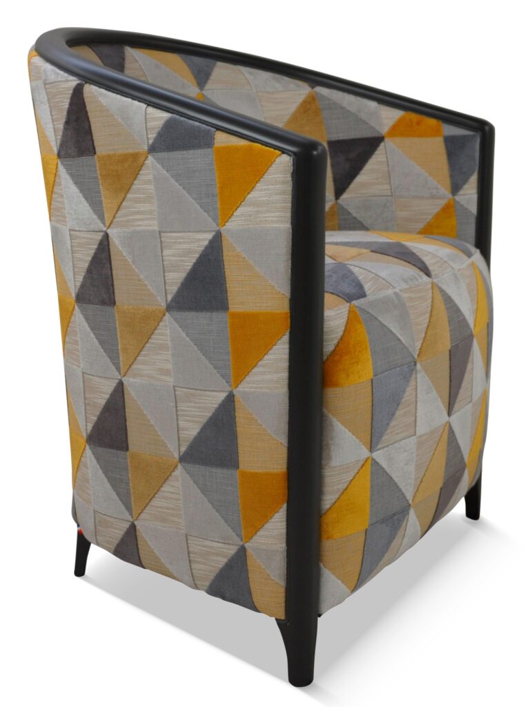 BEN laque oxyde tissu floride jaune